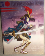 KATSUCON 10 Program Book (Virginia) manga anime cosplay 2004 convention - $272.22 MXN