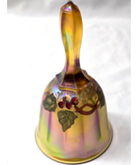 Vintage FENTON 6.25&quot; Carnival Art Glass Bell - Hand Painted By C. Macky ... - $682.94 MXN