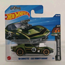 Hot Wheels 2025 Case F &#39;68 Corvette -Gas Monkey Garage Short Card Protector Free - £5.81 GBP