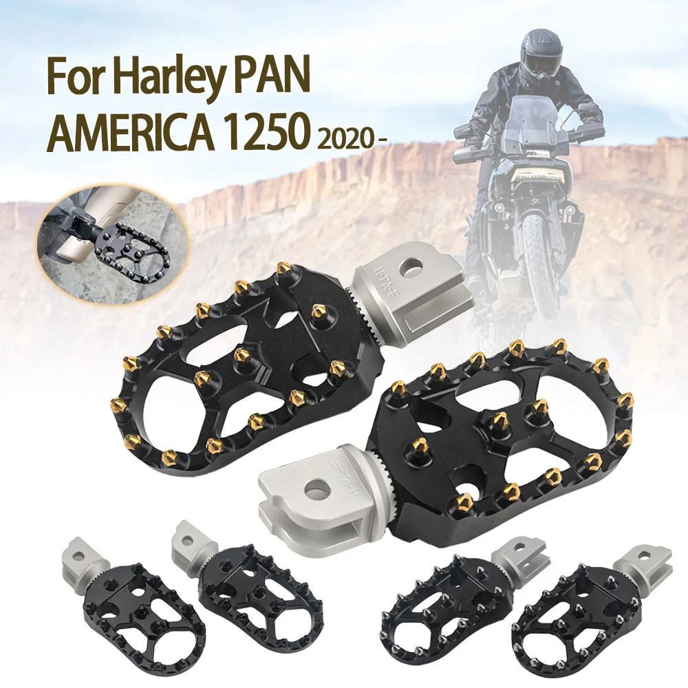 Est 360 degree adjustable foot pegs rotatable footpegs rest for harley pan america 1250 thumb200