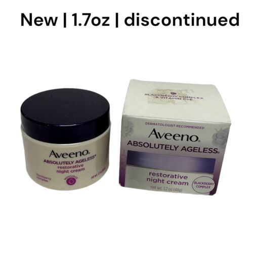 1 New Aveeno Absolutely Ageless Restorative Night Face Cream 1.7 oz Discontinued - $33.15