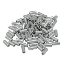 Ves 100pcs lot single round fishing line crimping tube wire crimp connector accessories thumb200