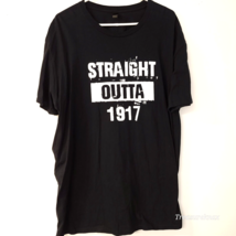 Anvil Lightweight 2XL Men&#39;s Black T-shirt Straight out of 1917 antique car show - £11.83 GBP