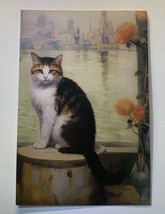 Cat Kittens Oil Painting Retro Style Postcard Wall Decor - £2.63 GBP