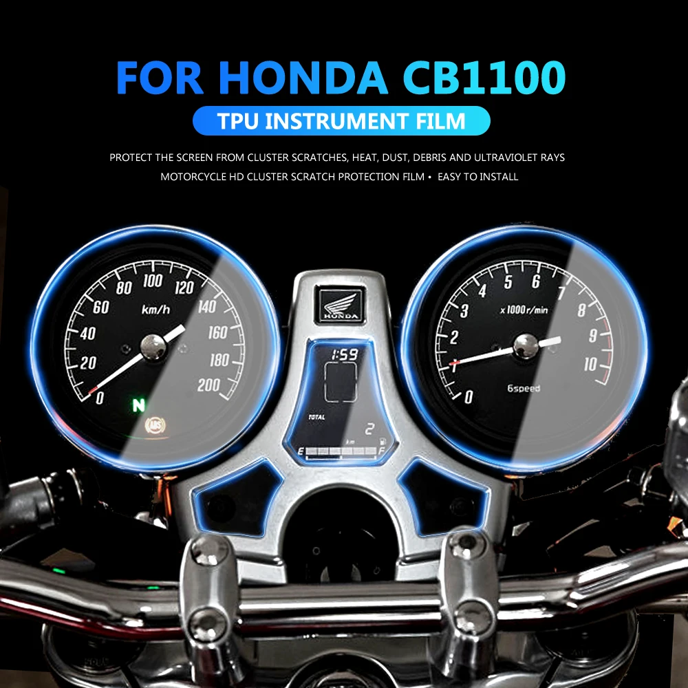   CB1100 CB 1100 Motorcycle Scratch Cluster Screen Dashd Protection TPU Instrume - $132.22