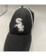 Chicago White Sox New Era Black Gray Team 39Thirty Flex Fit Hat Med Larg... - $18.94 CAD