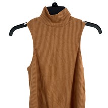 n:Philanthropy Ribbed Sleeveless Mock Neck Bodysuit New Size Small Tan - £21.02 GBP