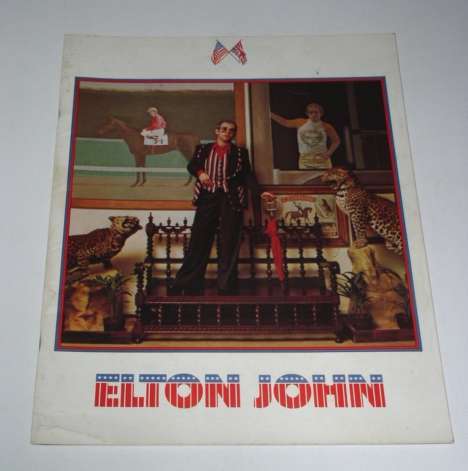 Elton John Concert Tour Program Vintage 1974 Caribou VG++/Near Mint - $24.99