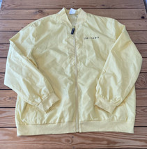 Friends Central Perk Men’s Full zip Windbreaker jacket size XL Yellow L8 - $28.61