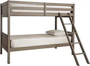 Signature Design by Ashley Lettner Traditional Twin Over Twin Bunk Bed w... - $648.99