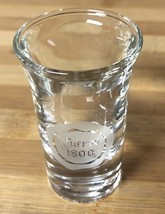 Libbey Cuervo 1800 Promotional Clear Shot Glass W/ Tulip Style Top - $5.78