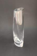 Nambe Crystal Bud Vase Twist 9&quot; Sleek Modern Contemporary Design - £17.89 GBP