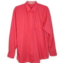 Foxcroft Womens Shirt Size 14 Long Sleeve Button Up Collared Pocket Carn... - $18.97