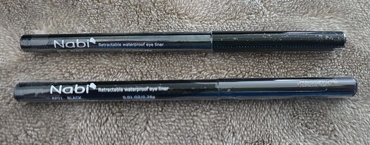 Nabi Retractable Waterproof Eyeliner Black 2 pc - $182.12 MXN