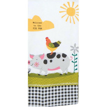 KAY DEE DESIGNS &quot;Welcome to PigPen&quot; R4840 Dual Purpose Terry Towel~16&quot;x2... - £7.46 GBP