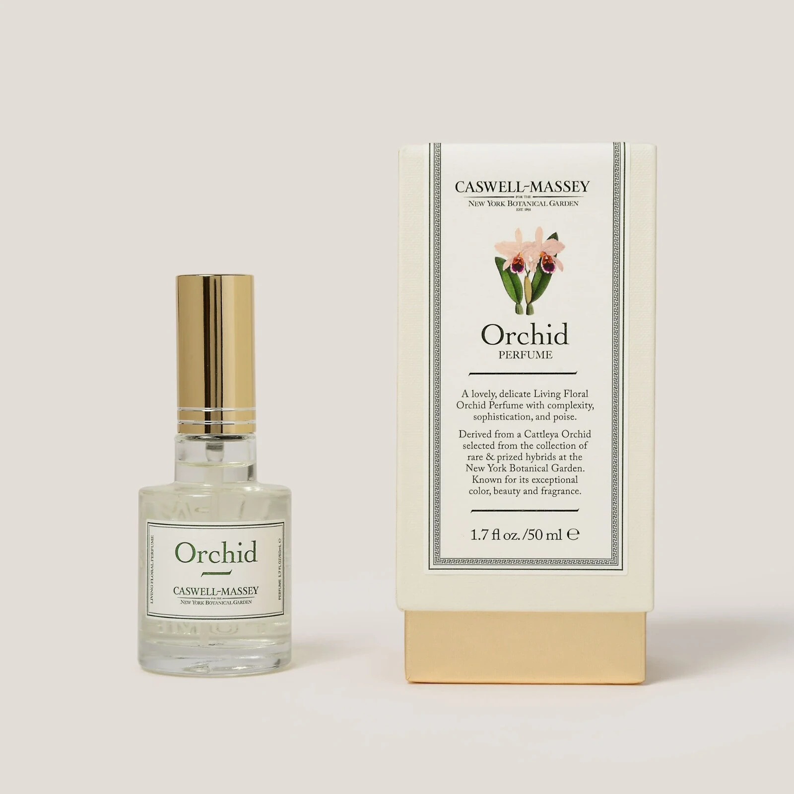 Caswell-Massey Cattleya Orchid Perfume Spray Living Floral 1.7 oz Boxed NEW - $45.00