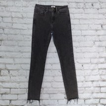 Simple Society Jeans Womens 1 25 Off Black Raw Hem Skinny - £15.65 GBP
