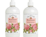 2X Crabtree Evelyn Rosewater Body Lotion 16.9 oz Large with Pump New! - $39.98