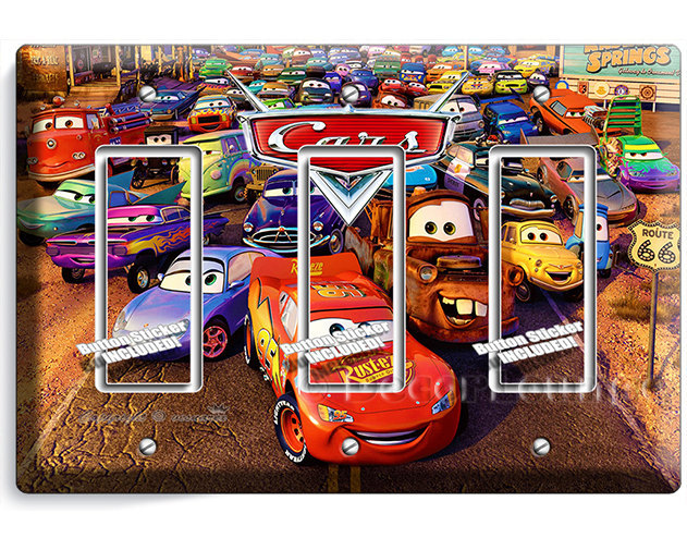 cars lightning mcqueen Matter and all friends of radiator Springs triple GFCI li