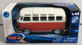 Maisto Volkswagen VW Van Samba Bus Diecast 1:43 Scale # 21198 New in Box - £11.59 GBP
