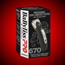 READ- BABYLISS FORFEX 670 PROFESSIONAL CORD CORDLESS HAIR CLIPPER &amp; STAN... - $169.99