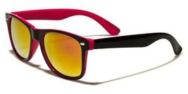New Black Pink Plastic Frame Wayfarer Frame Lens Sunglasses Unisex Retro WF04 - £6.12 GBP