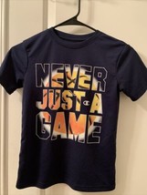 Champion Boys Short Sleeve T-Shirt  Tee &quot;NEVER JUST A GAME&quot; Shirt Size 7/8 - $33.32
