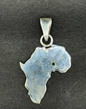 Africa Sterling Silver Pendant with Yellow CZ - $125.00