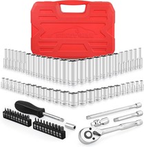 Seketman 76-Piece 1/4&quot; Drive Socket Set,1/4-Inch, 5/32-Inch- 9/16-Inch, ... - $42.37