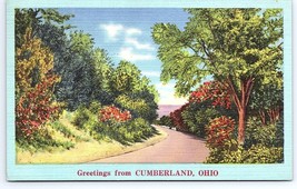 Postcard Greetings From Cumberland Ohio OH - £2.80 GBP