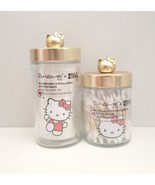 The Creme Shop x HELLO KITTY limited Glass Jar Set Cotton Pads and Swabs... - £19.50 GBP