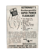 1966 Astronaut Rechargeable Flashlight Advertisement Vintage Electronics... - $368.02 MXN