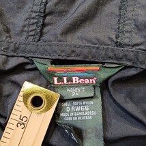 LL Bean Black Nylon Hooded Jacket Women's 1/4 Zipper Front Pocket Zipper Size 2X image 3
