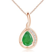 Authenticity Guarantee

ANGARA 0.63 Ct Pear-Shaped Emerald and Diamond Loop P... - £448.28 GBP