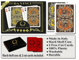 DA VINCI Harmony 100% Plastic Playing Cards - Bridge Size Regular Index - £13.38 GBP