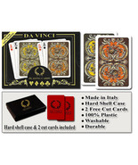 DA VINCI Harmony 100% Plastic Playing Cards - Bridge Size Regular Index - £13.61 GBP