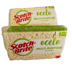 Scotch-Brite Ocelo Multi-Purpose Sponges  6 x 3.5 x 1.5&quot; Yellow Safe 2 p... - $166.18 MXN