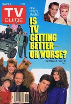 Original Vintage Mar 12 1988 Tv Guide Alf Cheers Mash I Love Lucy - £11.66 GBP