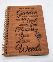 Your Mind is a Garden Wood Covered Notebook/Journal - £18.56 GBP