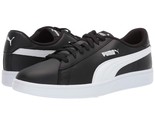 PUMA Smash V2 Men&#39; Size 9.5 Leather Sneaker Court Shoe, Black - £23.46 GBP