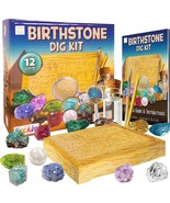 Birthstone Dig Kit For Kids | Excavate 12 Gemstone Crystals | Geology Sc... - £19.01 GBP
