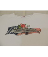 Harley Davidson 100% Cotton Shirt Women&#39;s Size XL RN# 88434 White Kansas... - £12.22 GBP