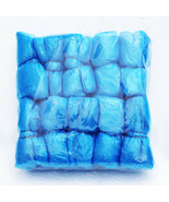 Updated 100Pcs Disposable Plastic Shoe Cover PE Shoe Cover Waterproof Sh... - $188.77 MXN