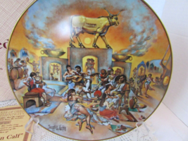 THE PROMISED LAND YIANNIS KOUTSIS #10 GOLDEN CALF COLLECTOR PLATE RELIGIOUS - $185.16 MXN