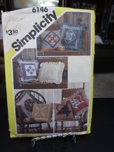 Simplicity 6146 Set of 15&quot; Patchwork Pillows Pattern - £6.20 GBP