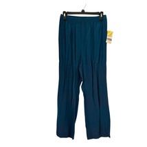 NWT Women’s Turquoise Wide Leg Pants M Elastic Waist Pull-On Flowy Casual - $420.78 MXN