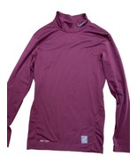 Nike Pro Combat Shirt Size Small Mens Turtleneck Dri Fit Burgundy Maroon... - $629.02 MXN