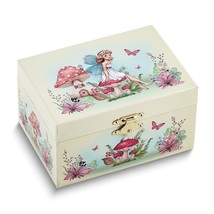 Children&#39;s Fairy with Mushrooms Mirrored Musical Jewelry Box - $48.99