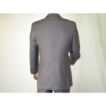 Men Apollo King Double Breasted Suit Classic Peak Lapel Soft Blend DM23 Gray image 8