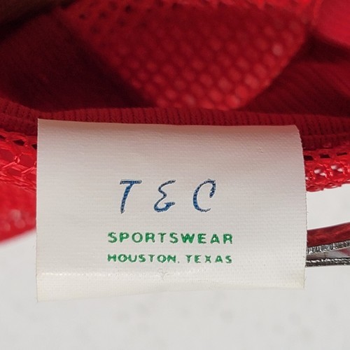 Vintage Pearland Texas Foam Trucker Red Snapback Hat Cap Scrambled Eggs Item image 14